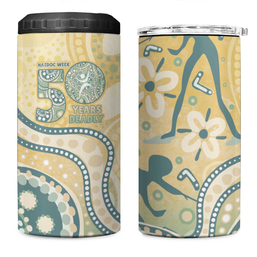 Pastel NAIDOC Week 2026 First Nations Indigenous 4 in 1 Can Cooler Tumbler The Life