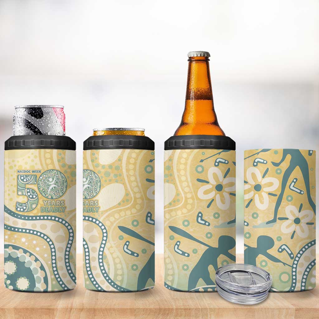 Pastel NAIDOC Week 2026 First Nations Indigenous 4 in 1 Can Cooler Tumbler The Life