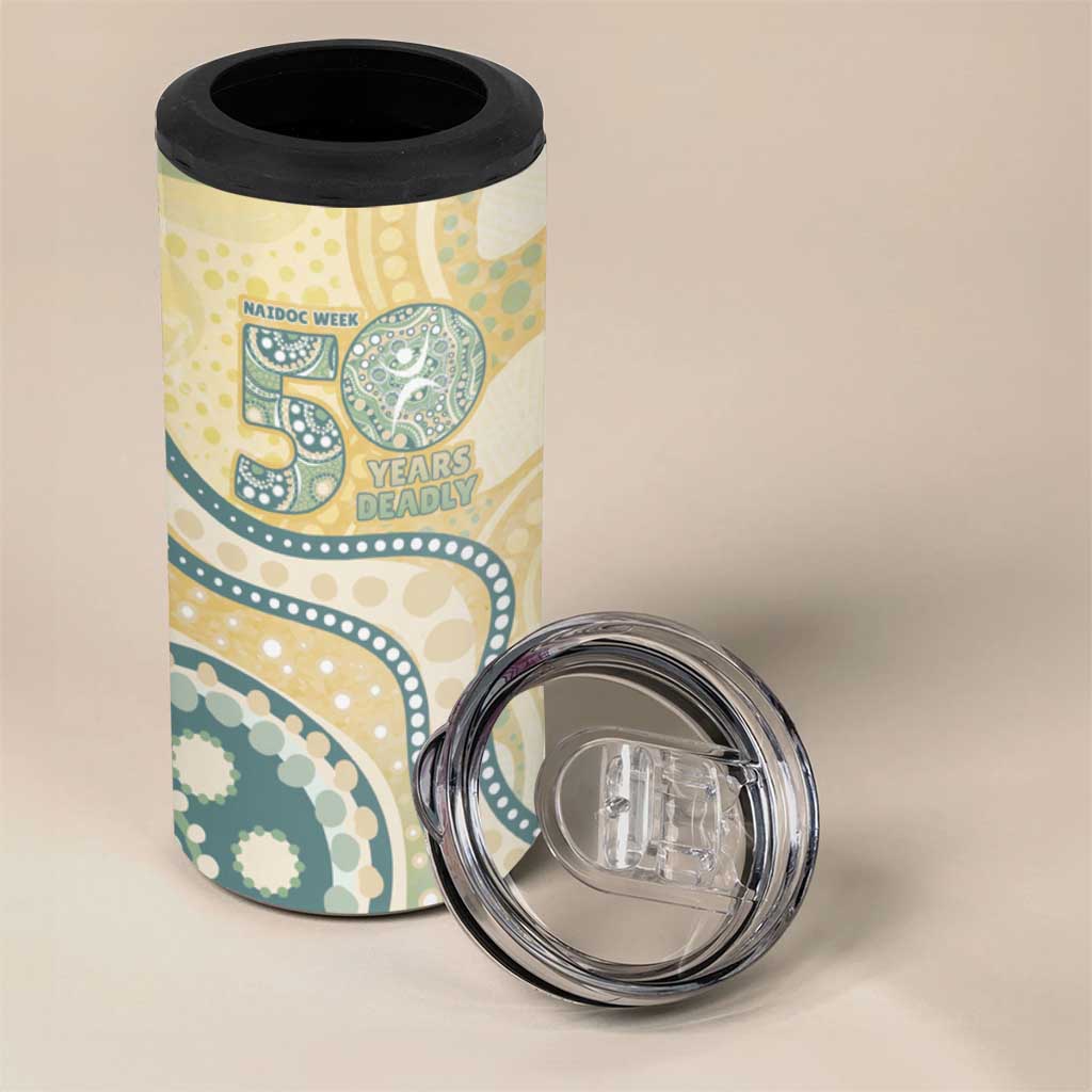 Pastel NAIDOC Week 2026 First Nations Indigenous 4 in 1 Can Cooler Tumbler The Life