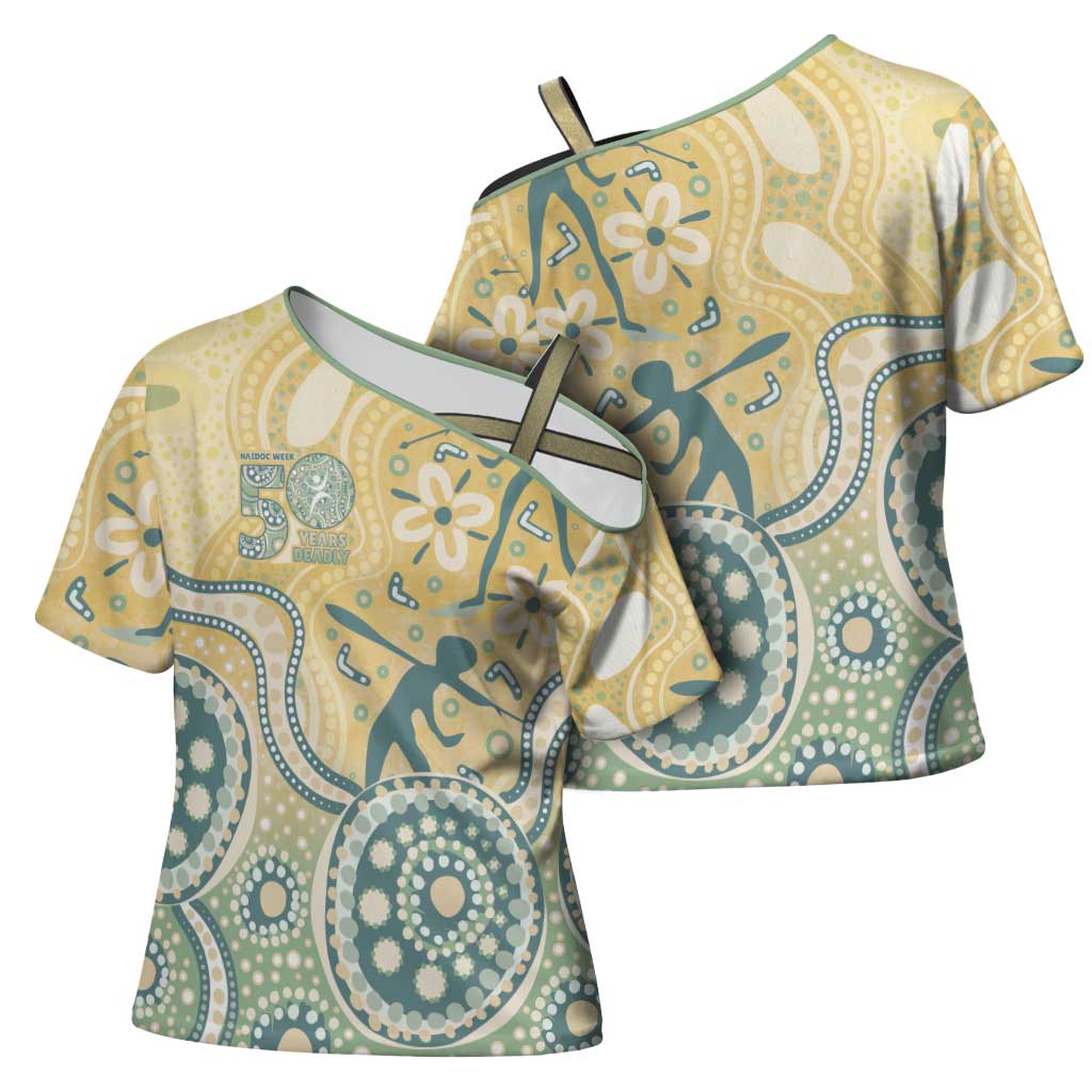 Pastel NAIDOC Week 2026 First Nations Indigenous Cross Shoulder Shirt The Life