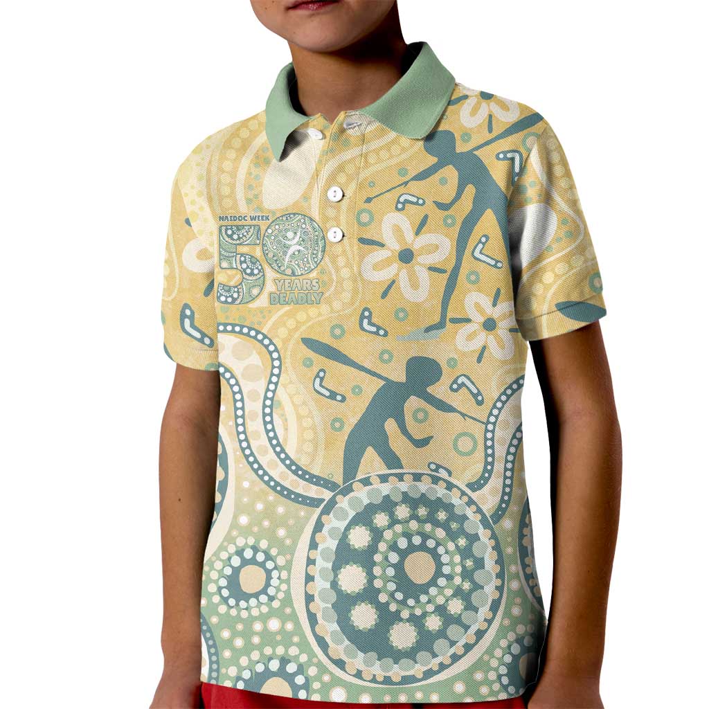 Pastel NAIDOC Week 2026 First Nations Indigenous Kid Polo Shirt The Life