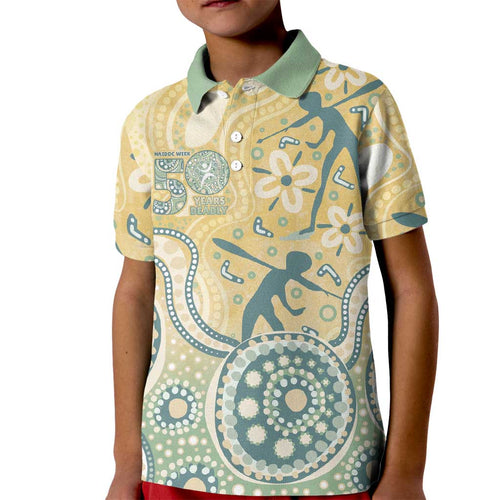Pastel NAIDOC Week 2026 First Nations Indigenous Kid Polo Shirt The Life