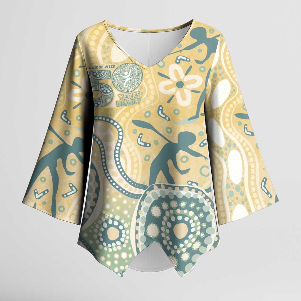 Pastel NAIDOC Week 2026 First Nations Indigenous Kimono Sleeve Blouse The Life