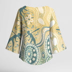 Pastel NAIDOC Week 2026 First Nations Indigenous Kimono Sleeve Blouse The Life
