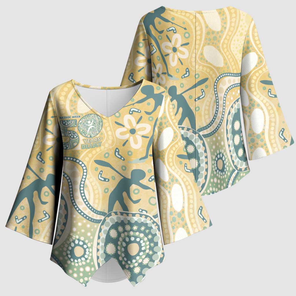 Pastel NAIDOC Week 2026 First Nations Indigenous Kimono Sleeve Blouse The Life