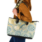 Pastel NAIDOC Week 2026 First Nations Indigenous Leather Tote Bag The Life