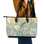 Pastel NAIDOC Week 2026 First Nations Indigenous Leather Tote Bag The Life