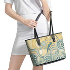 Pastel NAIDOC Week 2026 First Nations Indigenous Leather Tote Bag The Life