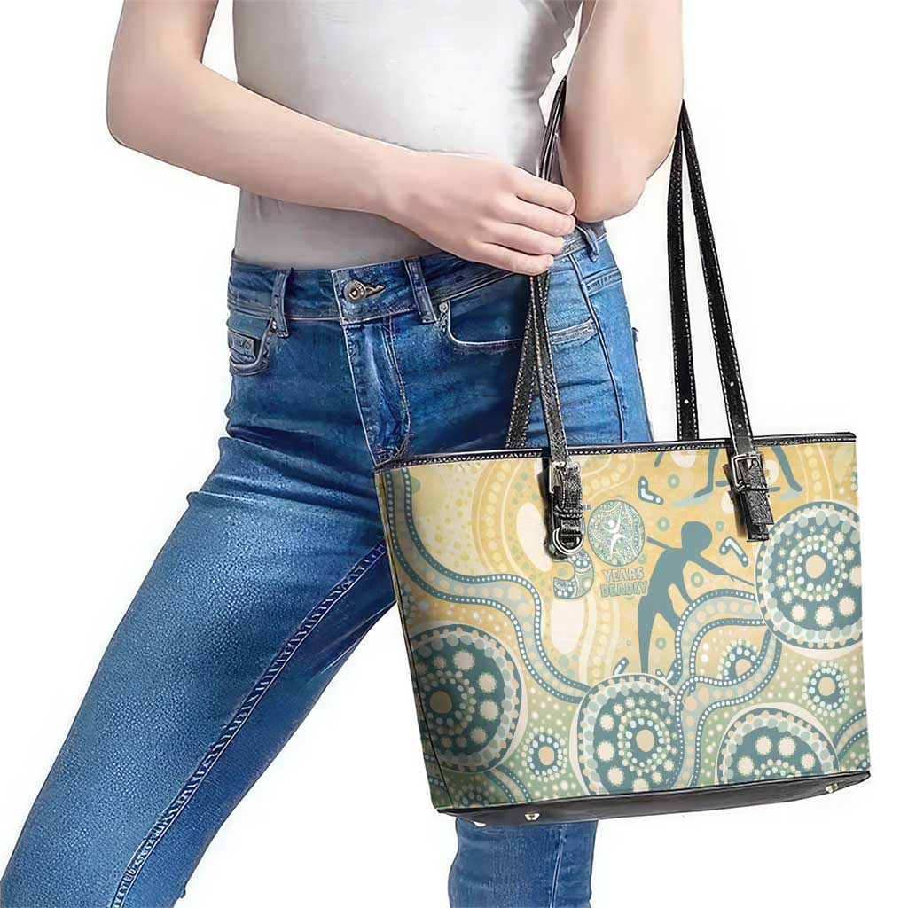 Pastel NAIDOC Week 2026 First Nations Indigenous Leather Tote Bag The Life