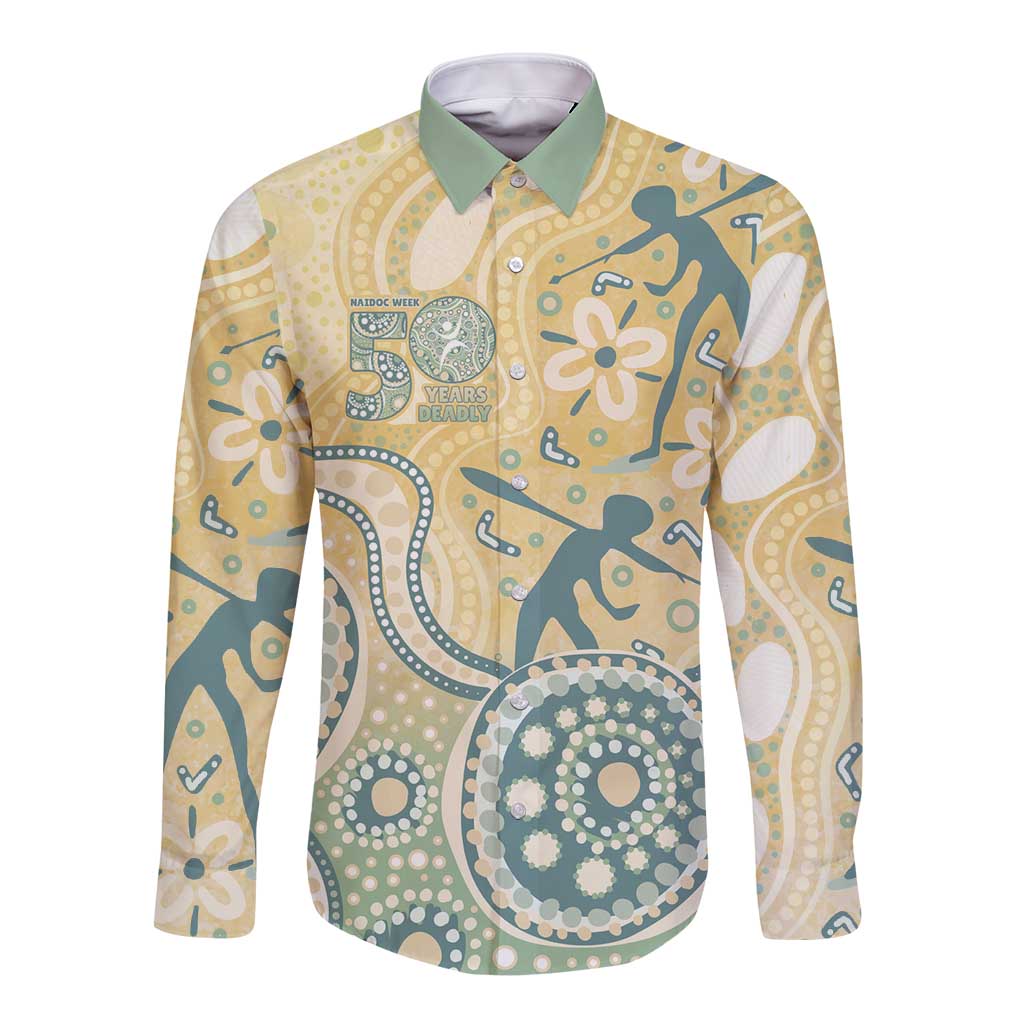 Pastel NAIDOC Week 2026 First Nations Indigenous Long Sleeve Button Shirt The Life