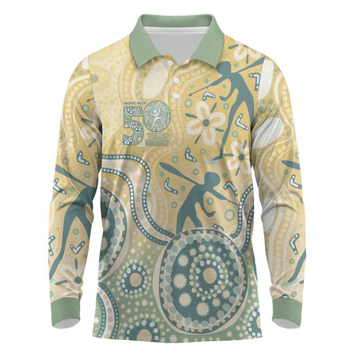 Pastel NAIDOC Week 2026 First Nations Indigenous Long Sleeve Polo Shirt The Life