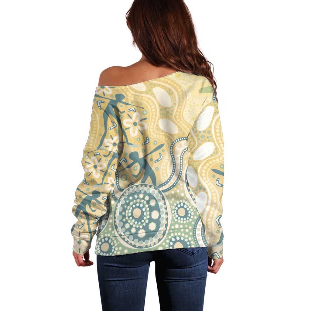 Pastel NAIDOC Week 2026 First Nations Indigenous Off Shoulder Sweater The Life