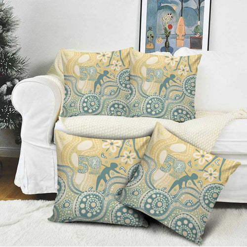 Pastel NAIDOC Week 2026 First Nations Indigenous Pillow Cover The Life