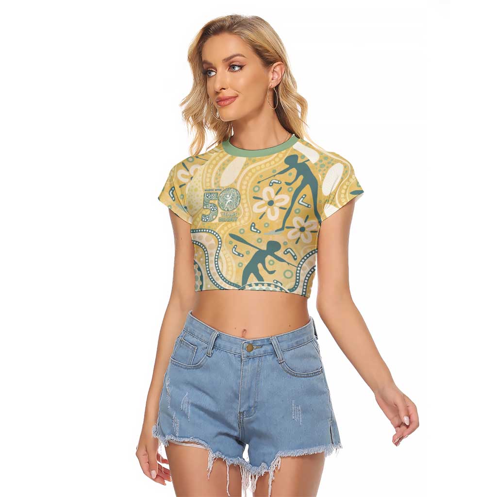 Pastel NAIDOC Week 2026 First Nations Indigenous Raglan Cropped T Shirt The Life
