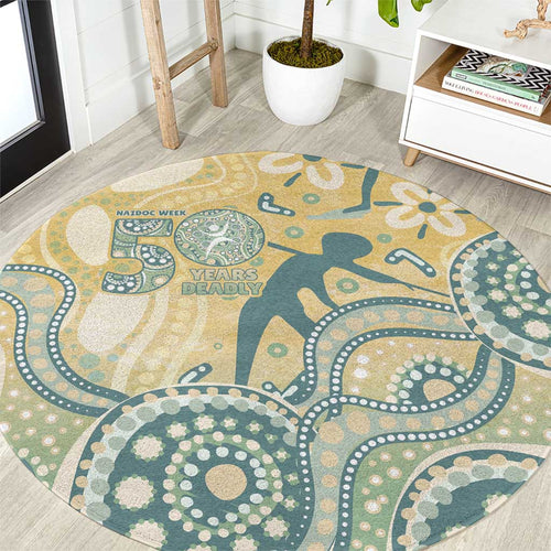 Pastel NAIDOC Week 2026 First Nations Indigenous Round Carpet The Life