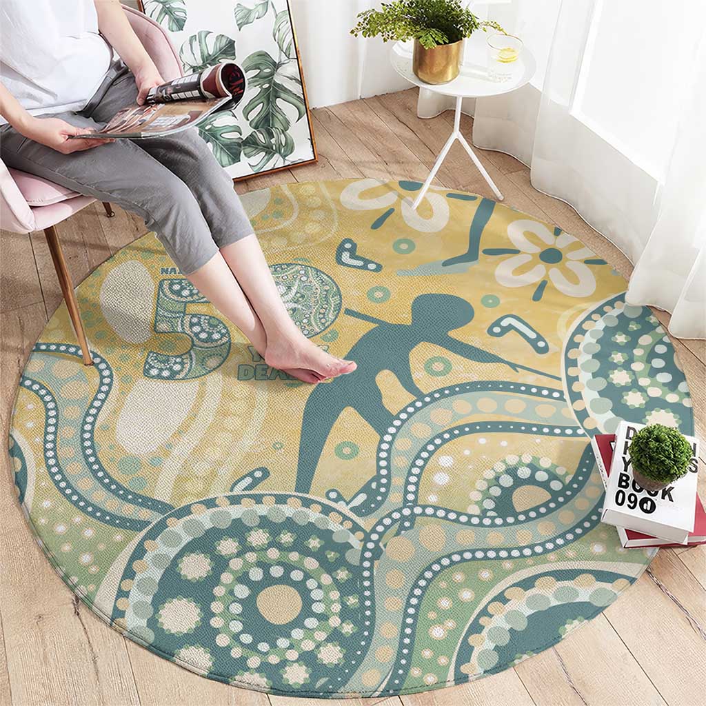 Pastel NAIDOC Week 2026 First Nations Indigenous Round Carpet The Life