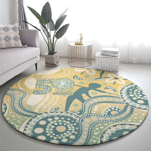 Pastel NAIDOC Week 2026 First Nations Indigenous Round Carpet The Life