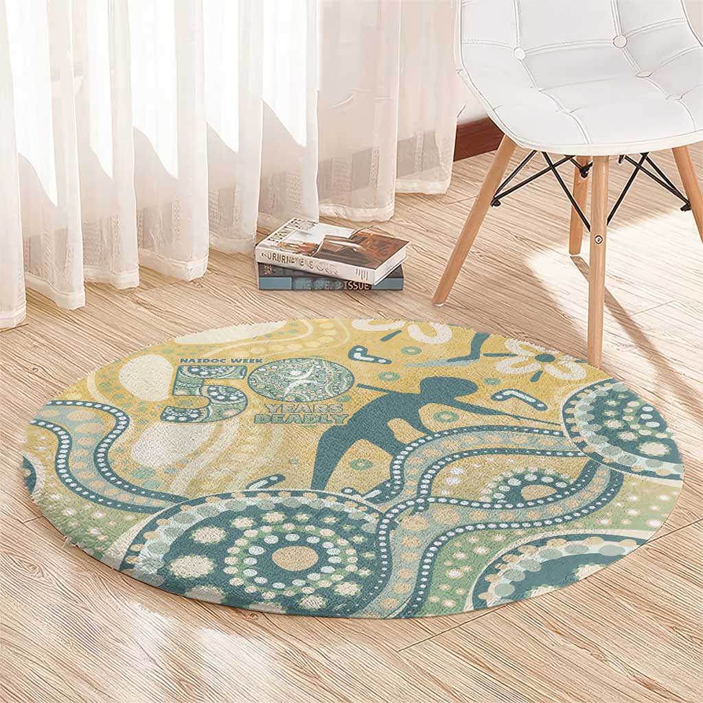 Pastel NAIDOC Week 2026 First Nations Indigenous Round Carpet The Life