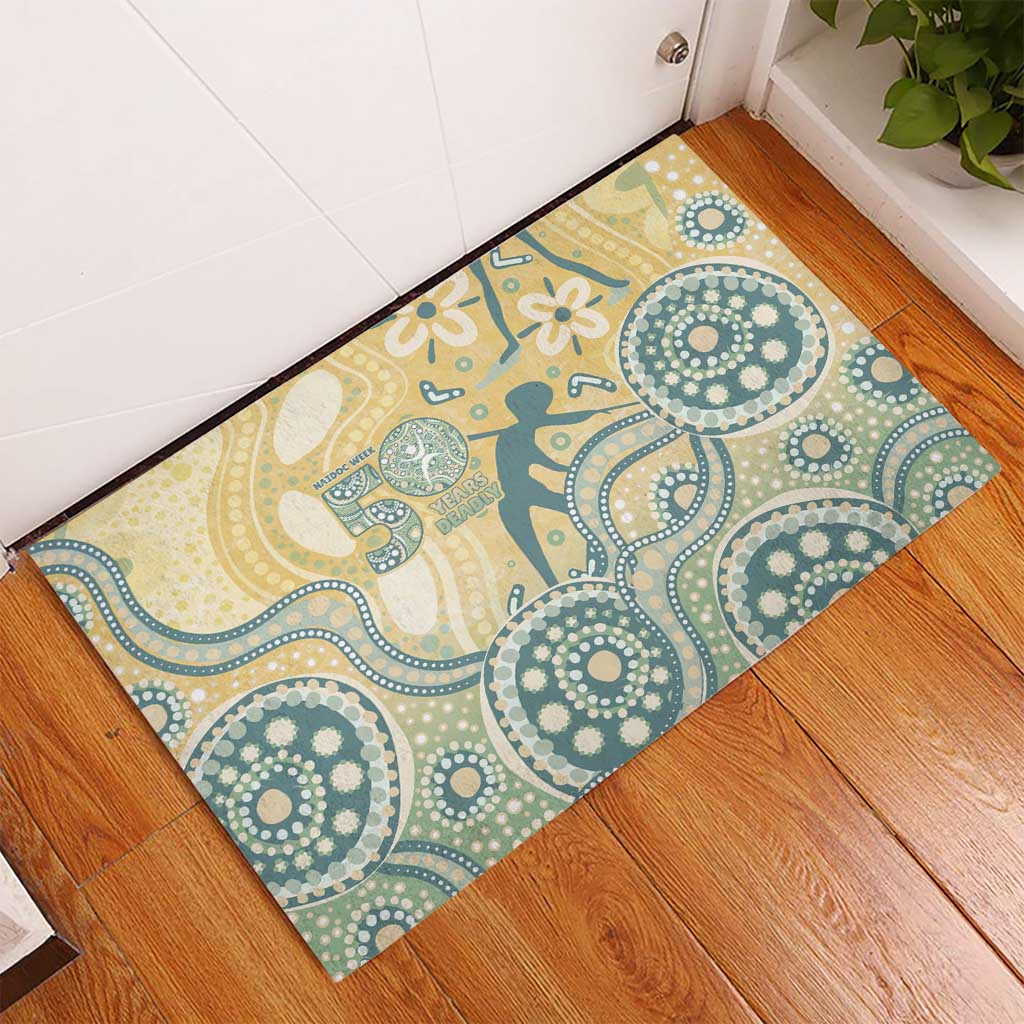 Pastel NAIDOC Week 2026 First Nations Indigenous Rubber Doormat The Life