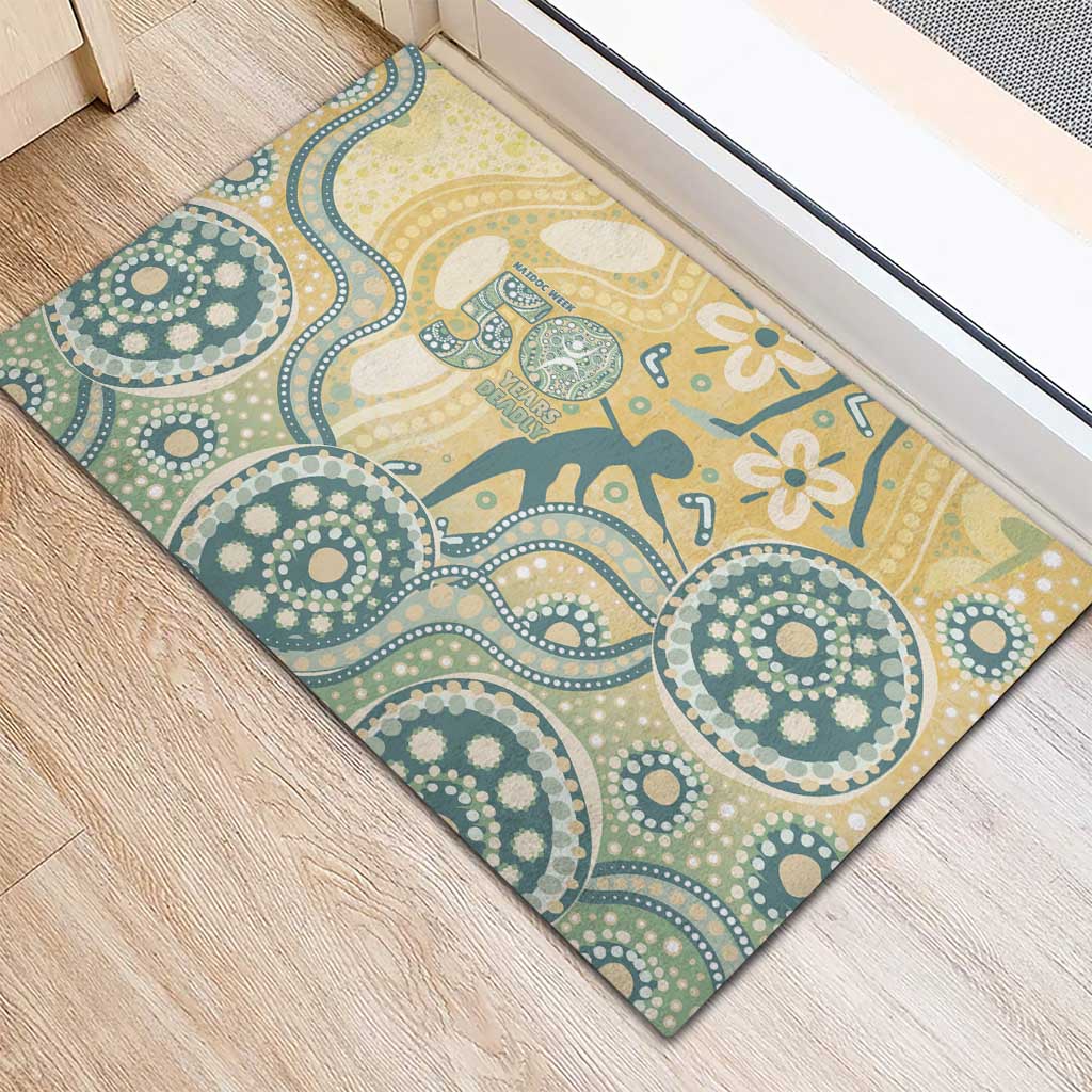 Pastel NAIDOC Week 2026 First Nations Indigenous Rubber Doormat The Life