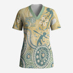 Pastel NAIDOC Week 2026 First Nations Indigenous Scrub Top The Life