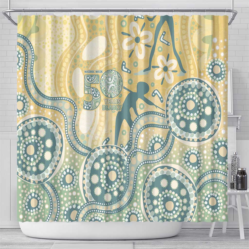 Pastel NAIDOC Week 2026 First Nations Indigenous Shower Curtain The Life