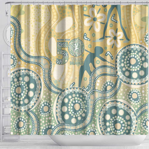 Pastel NAIDOC Week 2026 First Nations Indigenous Shower Curtain The Life