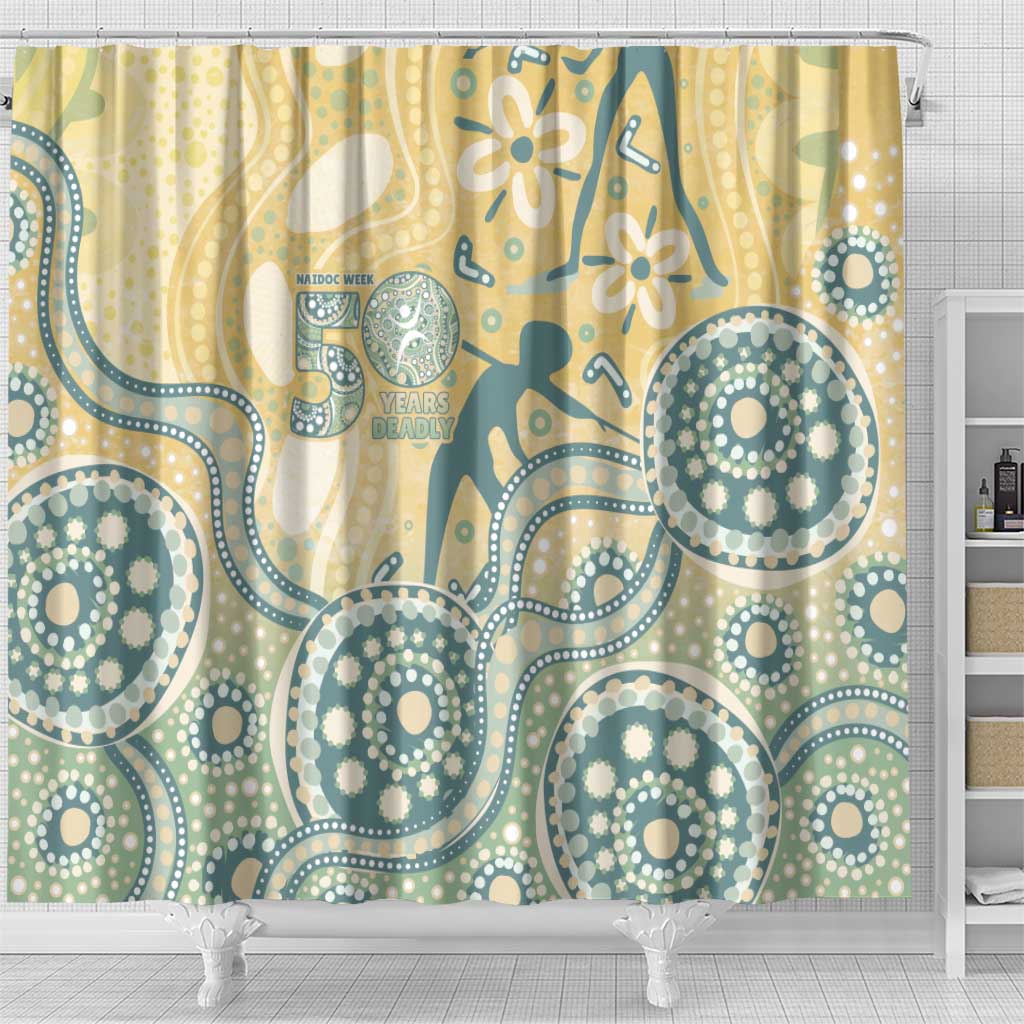 Pastel NAIDOC Week 2026 First Nations Indigenous Shower Curtain The Life