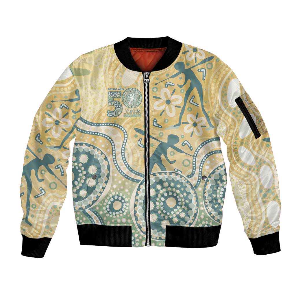 Pastel NAIDOC Week 2026 First Nations Indigenous Sleeve Zip Bomber Jacket The Life