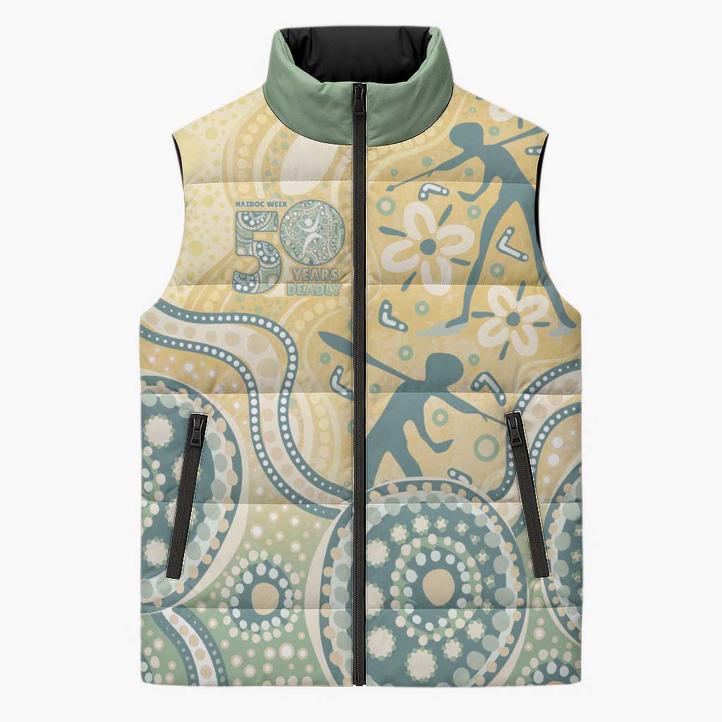 Pastel NAIDOC Week 2026 First Nations Indigenous Sleeveless Puffer Jacket The Life