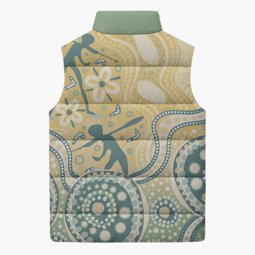 Pastel NAIDOC Week 2026 First Nations Indigenous Sleeveless Puffer Jacket The Life
