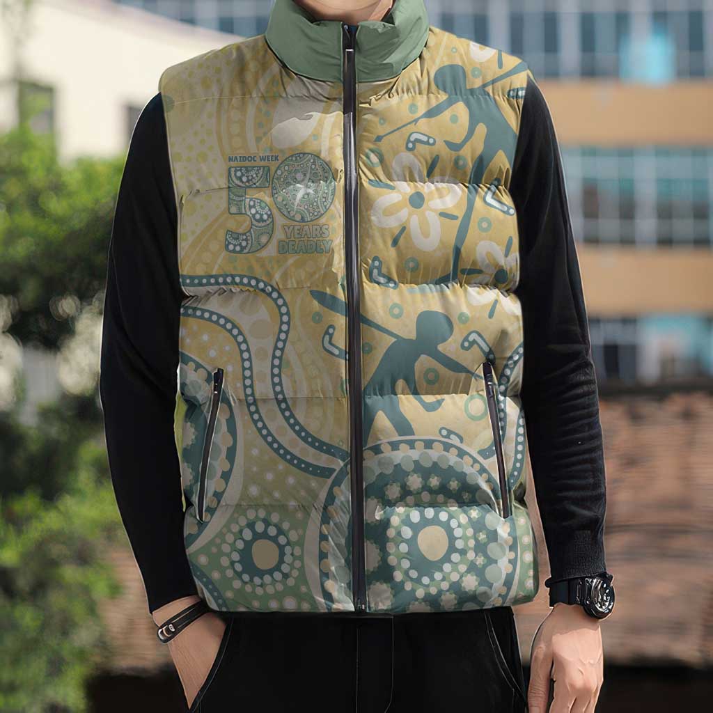 Pastel NAIDOC Week 2026 First Nations Indigenous Sleeveless Puffer Jacket The Life