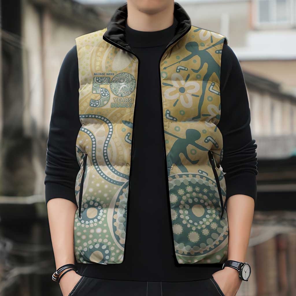 Pastel NAIDOC Week 2026 First Nations Indigenous Sleeveless Puffer Jacket The Life