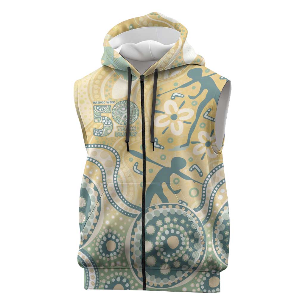 Pastel NAIDOC Week 2026 First Nations Indigenous Sleeveless Zip Hoodie The Life