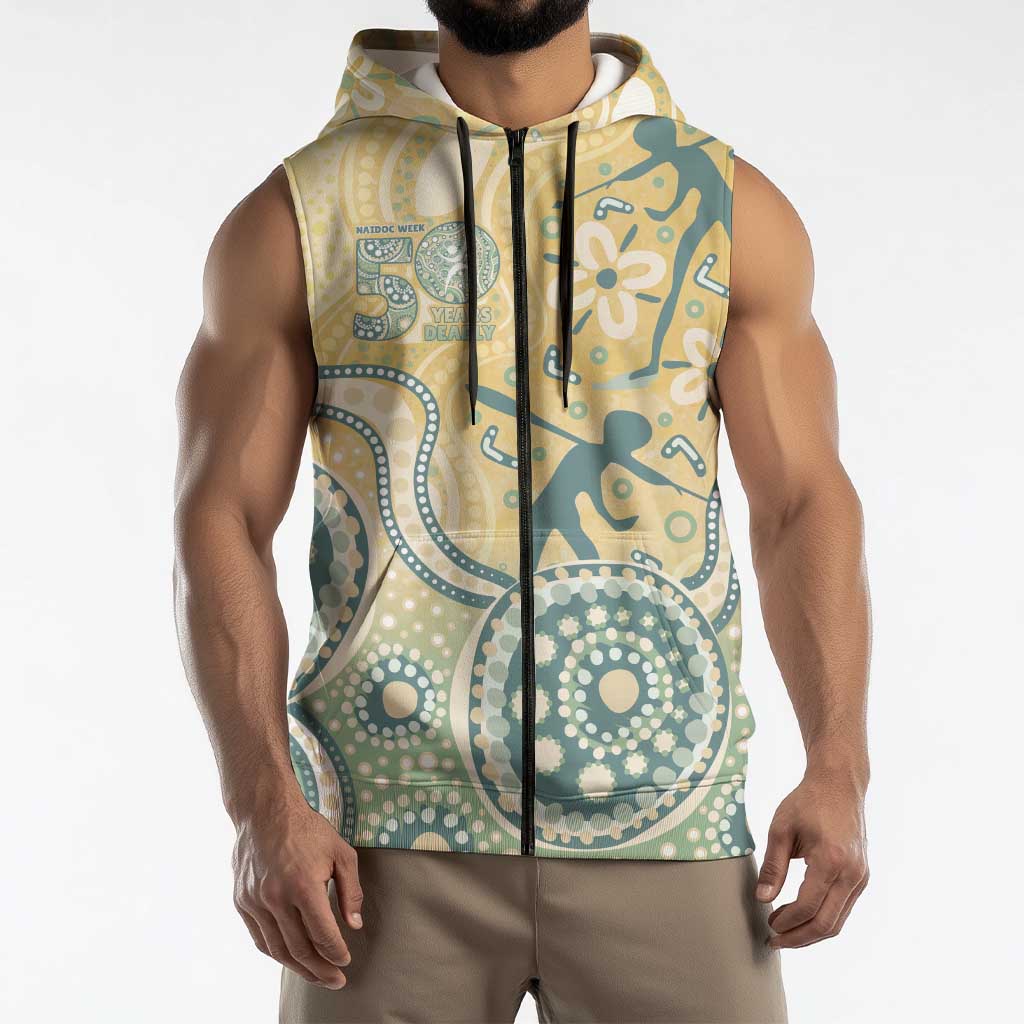 Pastel NAIDOC Week 2026 First Nations Indigenous Sleeveless Zip Hoodie The Life