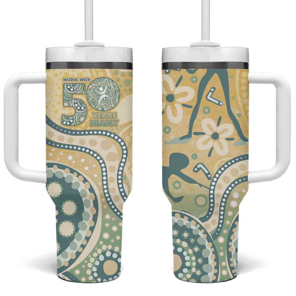 Pastel NAIDOC Week 2026 First Nations Indigenous Tumbler With Handle The Life