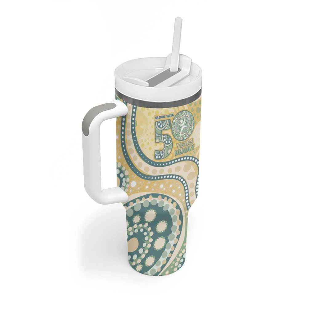 Pastel NAIDOC Week 2026 First Nations Indigenous Tumbler With Handle The Life