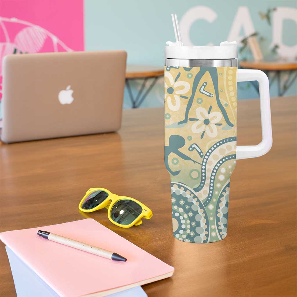 Pastel NAIDOC Week 2026 First Nations Indigenous Tumbler With Handle The Life