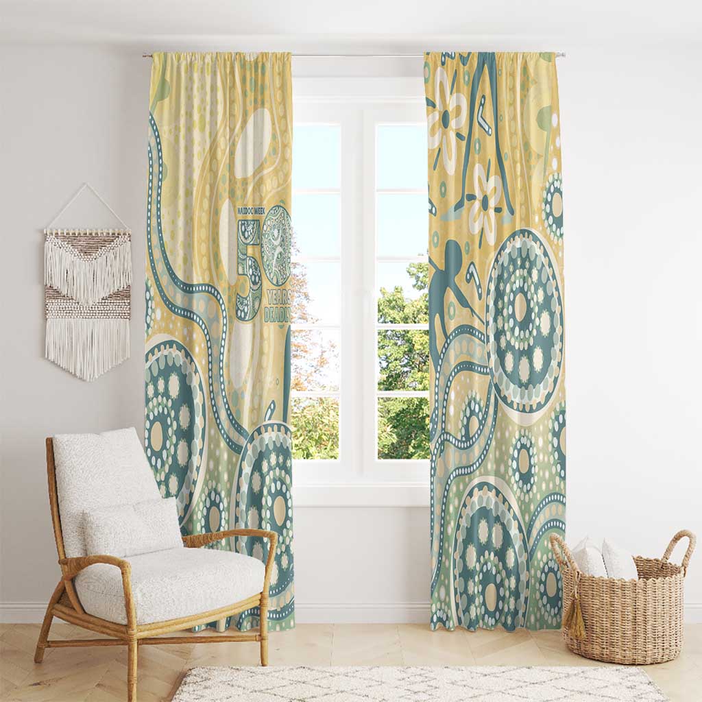 Pastel NAIDOC Week 2026 First Nations Indigenous Window Curtain The Life