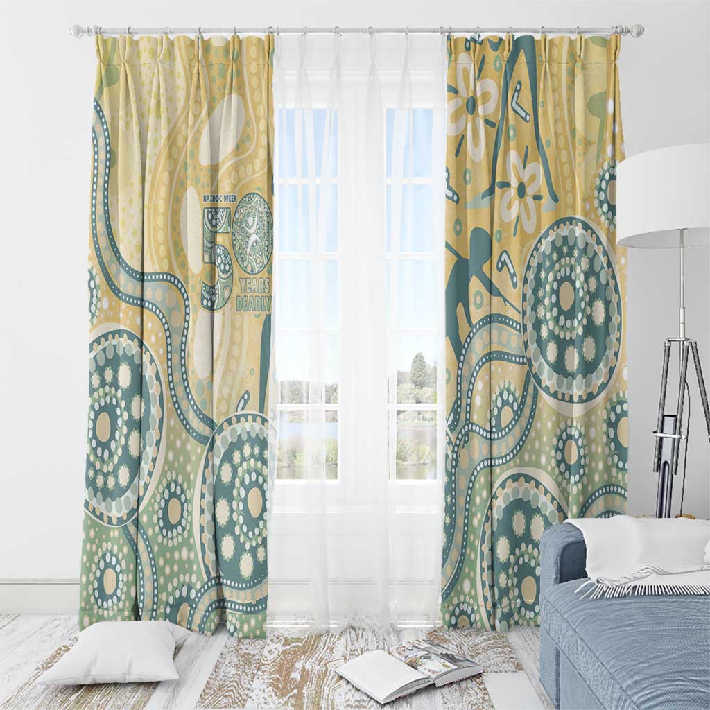 Pastel NAIDOC Week 2026 First Nations Indigenous Window Curtain The Life