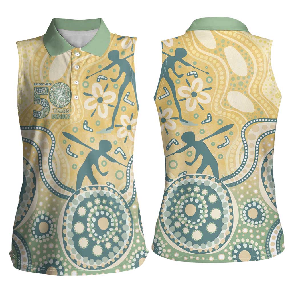 Pastel NAIDOC Week 2026 First Nations Indigenous Women Sleeveless Polo Shirt The Life