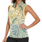 Pastel NAIDOC Week 2026 First Nations Indigenous Women Sleeveless Polo Shirt The Life