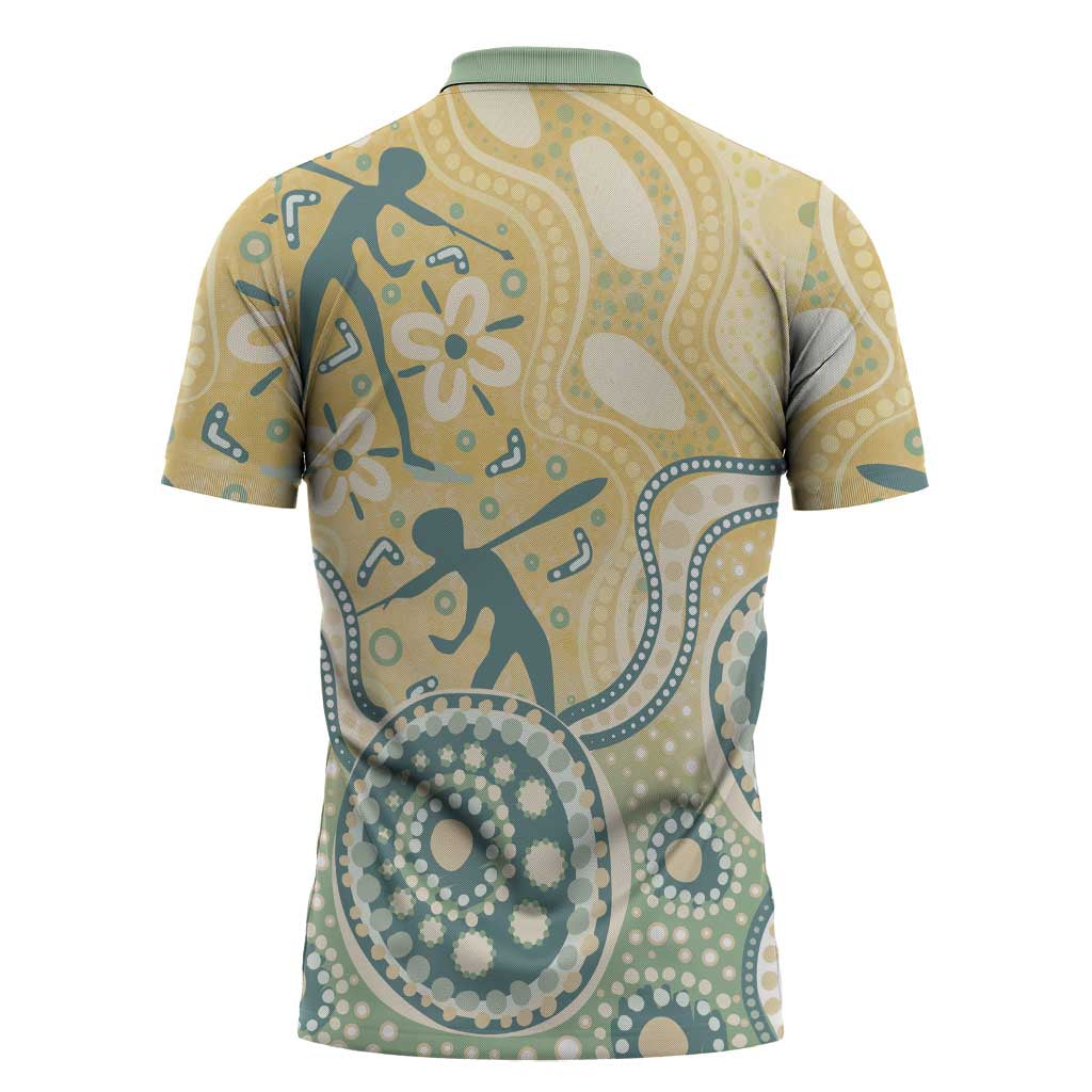 Pastel NAIDOC Week 2026 First Nations Indigenous Zipper Polo Shirt The Life