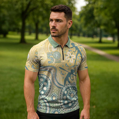 Pastel NAIDOC Week 2026 First Nations Indigenous Zipper Polo Shirt The Life