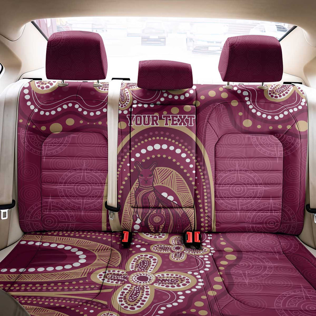 Personalized Australia QLD Rugby Indigenous Series Back Car Seat Cover Maroons Kangaroos