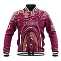 Personalized Australia QLD Rugby Indigenous Series Baseball Jacket Maroons Kangaroos