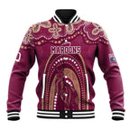 Personalized Australia QLD Rugby Indigenous Series Baseball Jacket Maroons Kangaroos