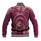 Personalized Australia QLD Rugby Indigenous Series Baseball Jacket Maroons Kangaroos