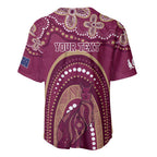 Personalized Australia QLD Rugby Indigenous Series Baseball Jersey Maroons Kangaroos