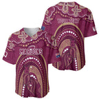 Personalized Australia QLD Rugby Indigenous Series Baseball Jersey Maroons Kangaroos
